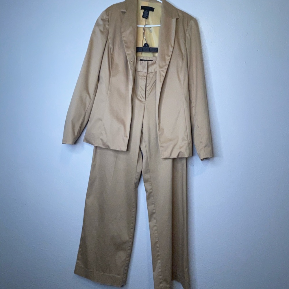 The Limited Tan Blazer and Pants Set